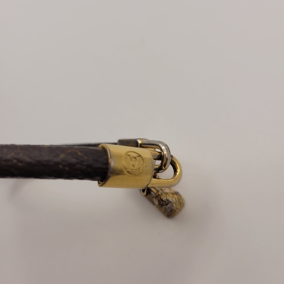 Louis Vuitton Lock Bracelet Monogram Alma Gold Brown Bracelet - Picture 4 of 4